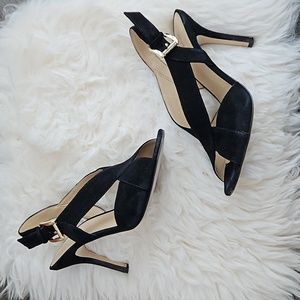 Michael kors Becky suede black heels